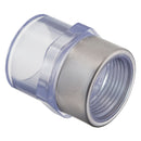 Spears Female Adapter Clear PVC 1/4 to 4 in. Socket x FPT Schedule 40