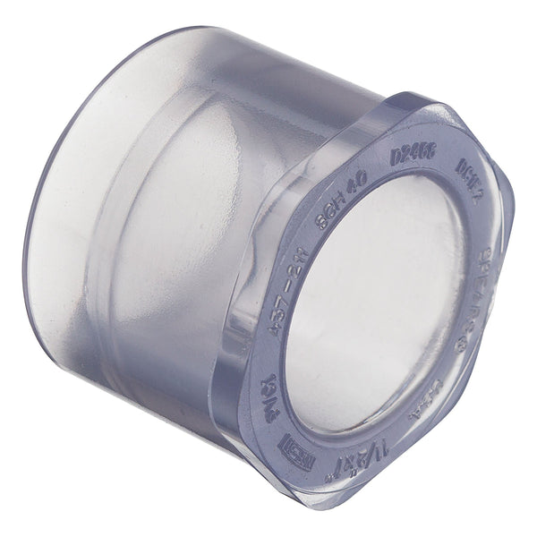 Spears Reducer Bushing Clear PVC 3/4 to 8 in. Socket x Socket Schedule 40