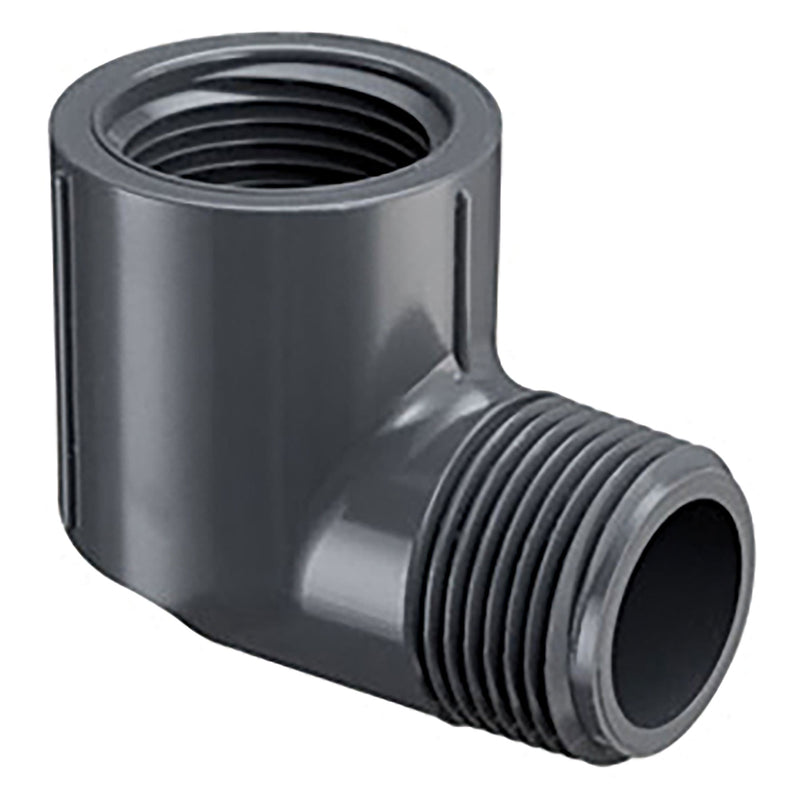Spears PVC Schedule 40 Gray 90 Degree Street Elbow MPT x FPT 1/2 in. to 1-1/2 in. Sizes