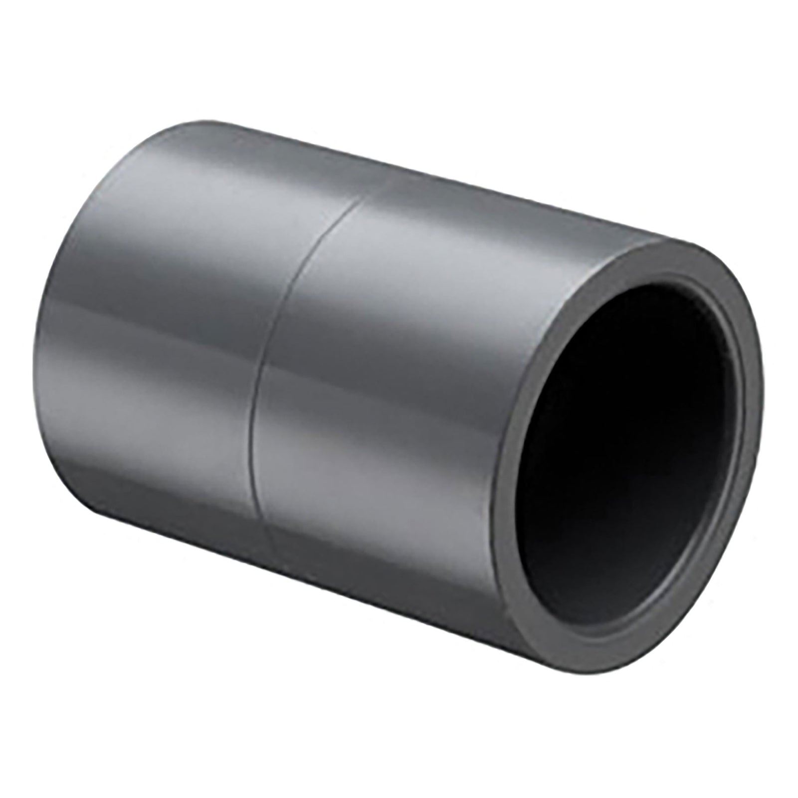 PVC Schedule 40, Gray, Coupling, Socket, 1/2 in. to 8 in. Sizes