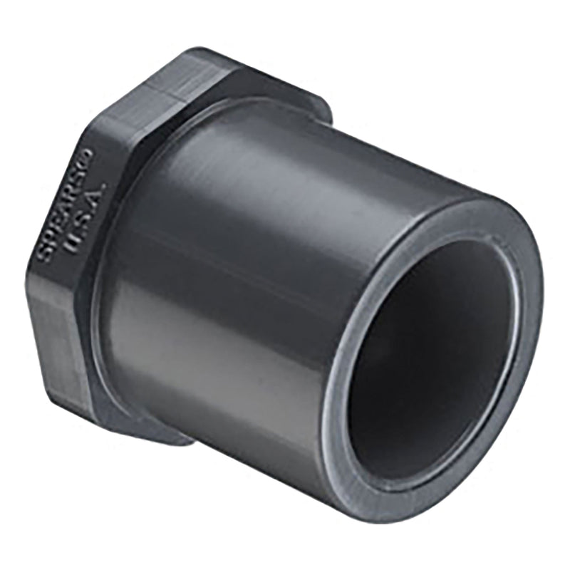Spears PVC Schedule 40 Gray Plug Spigot 1/2 in. to 3 in. Sizes