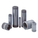 Spears PVC Schedule 80 Gray Nipple Machined 1-1/4 in. x Close to 6 in. Lengths