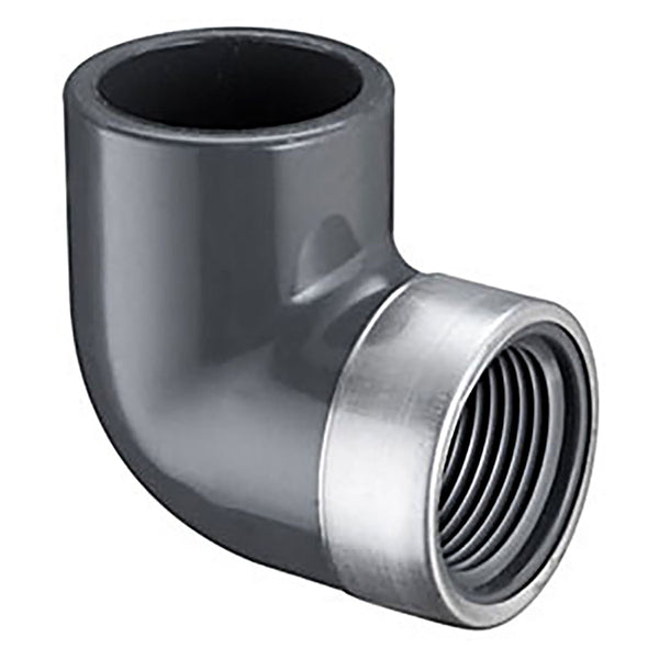 Spears PVC Schedule 80 Special Reinforced 90 Degree Elbow Socket x SR FPT 1/2 in. to 4 in. Sizes