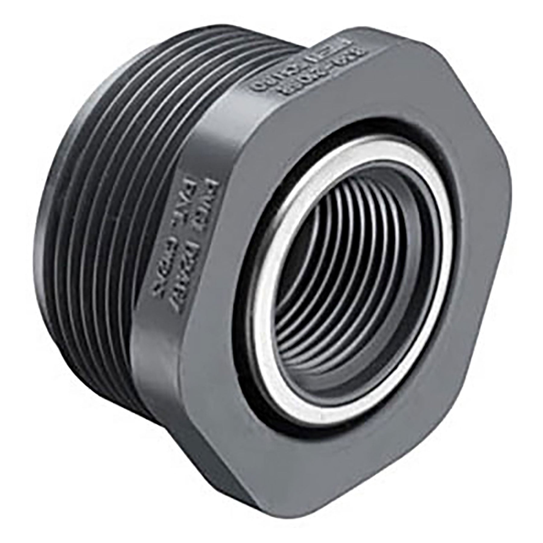 PVC Schedule 80, Special Reinforced, Reducing Bushing, MPT x SR FPT, 1