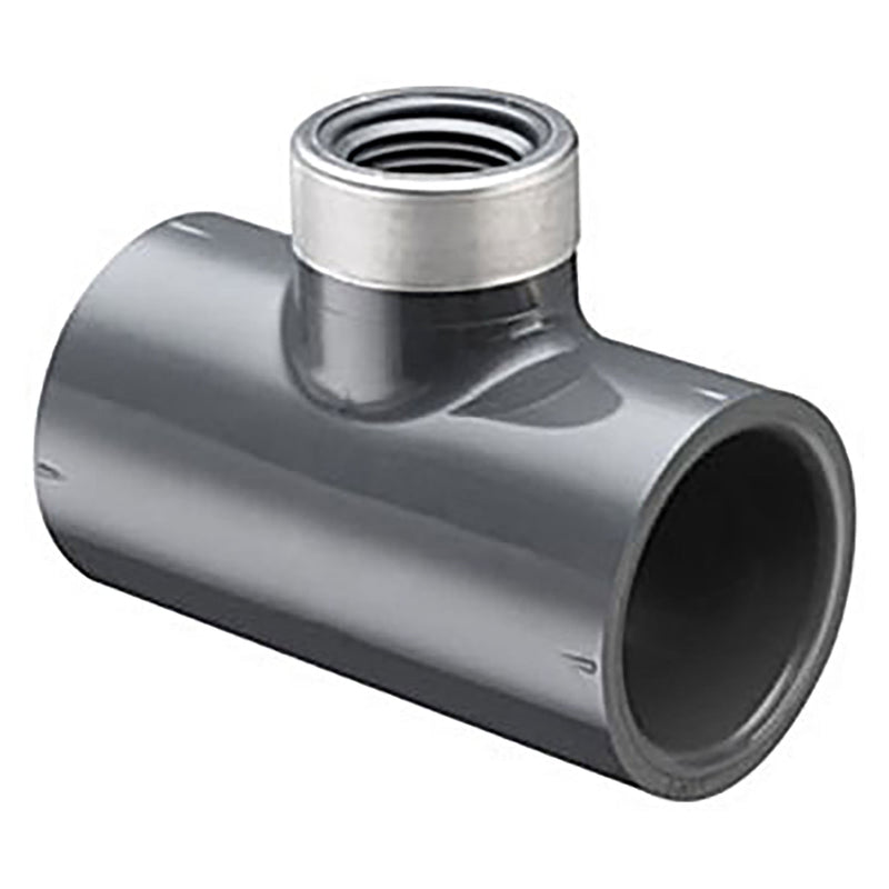 Spears PVC Schedule 80 Special Reinforced Reducing Tee Socket x Socket x SR FPT 1/4 in. to 4 in. Sizes