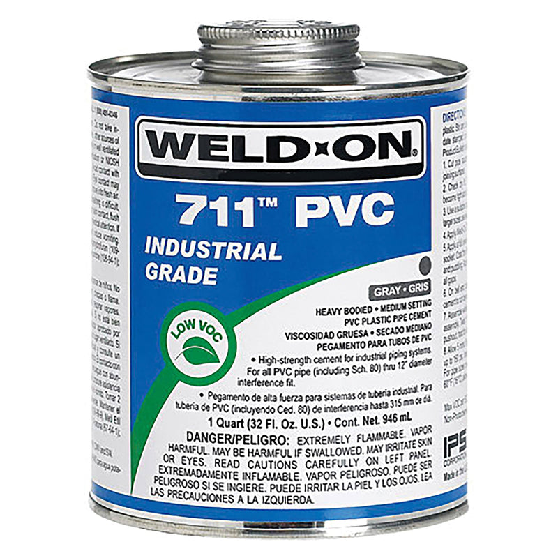 Weld-On 711-G 711 PVC Gray Solvent Cement