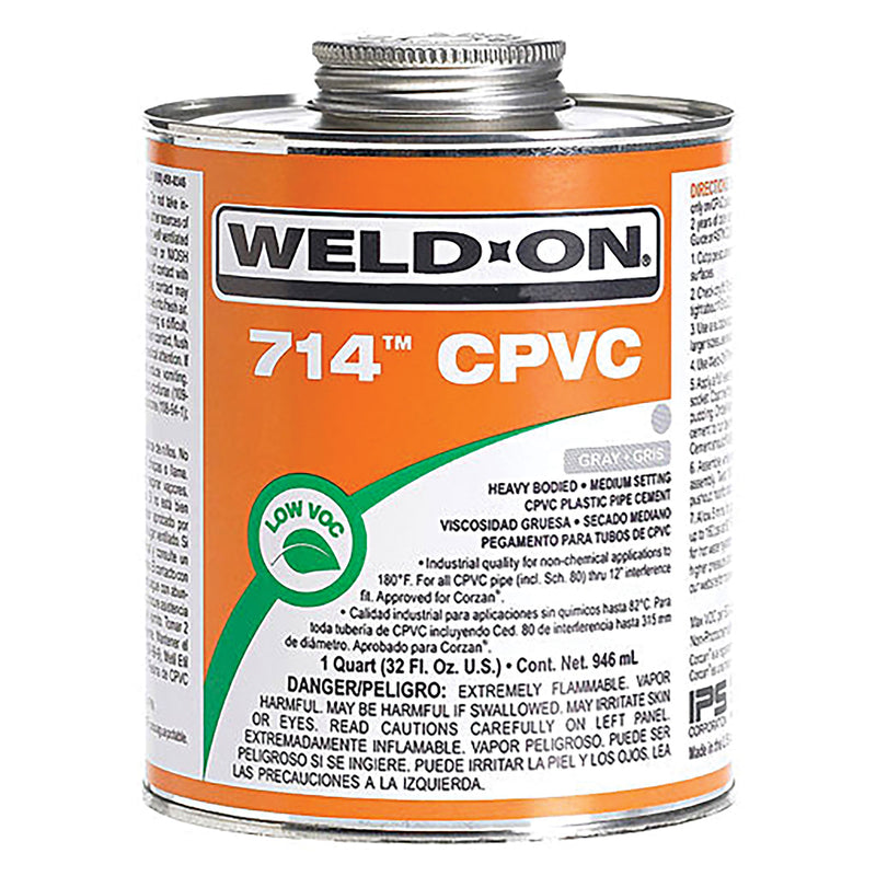 Weld-On 714-Q 714 CPVC Gray Solvent Cement