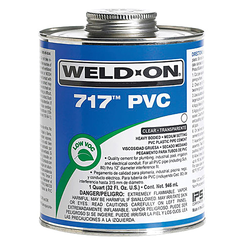 Weld-On 717-GC 717 PVC Clear Solvent Cement