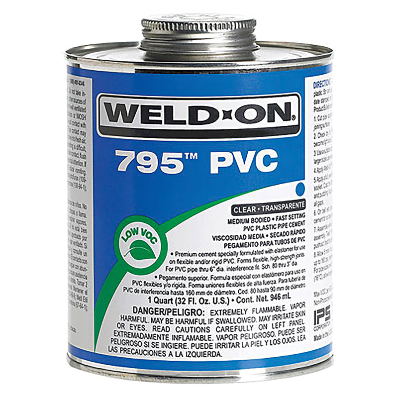 Weld-On 795-G 795 PVC Clear Solvent Cement