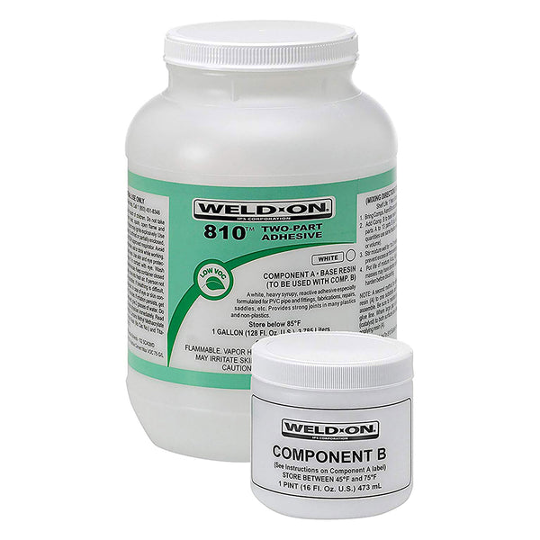 Weld-On 810-G 810 PVC Two Part White Adhesive