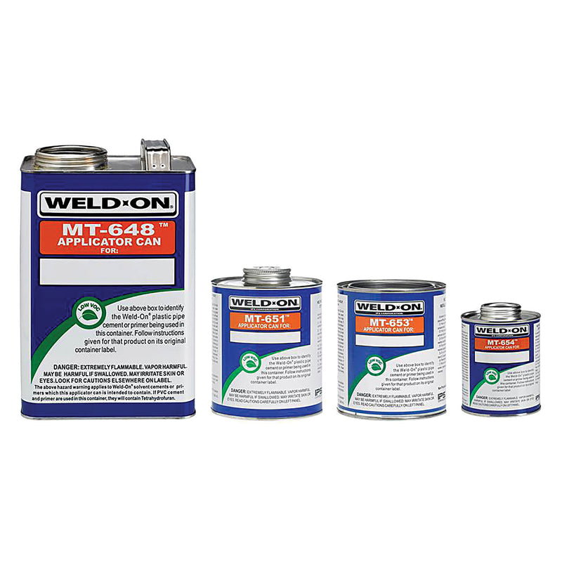 Weld-On MT-648 Empty Metal Cans