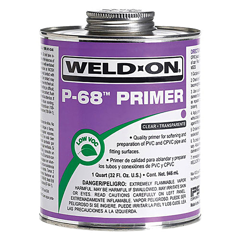Weld-On P-68C-G P-68 PVC and CPVC Clear Primer