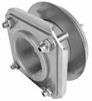 Titan Stainless Steel Bulkhead Tank Fitting Front View 1 in. to 4 in. Sizes